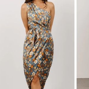 Celia One Shoulder Midi Dress